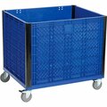 Global Industrial Easy Assembly Solid Wall Container, Casters 39-1/4 x 31-1/2 x 34 Overall 239452C